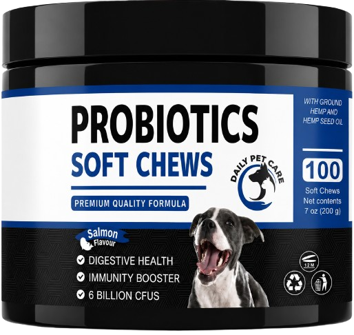 Probiotics for Dogs UK – Digestive Support & Gut Health Soft Chews | 6 Billion CFU