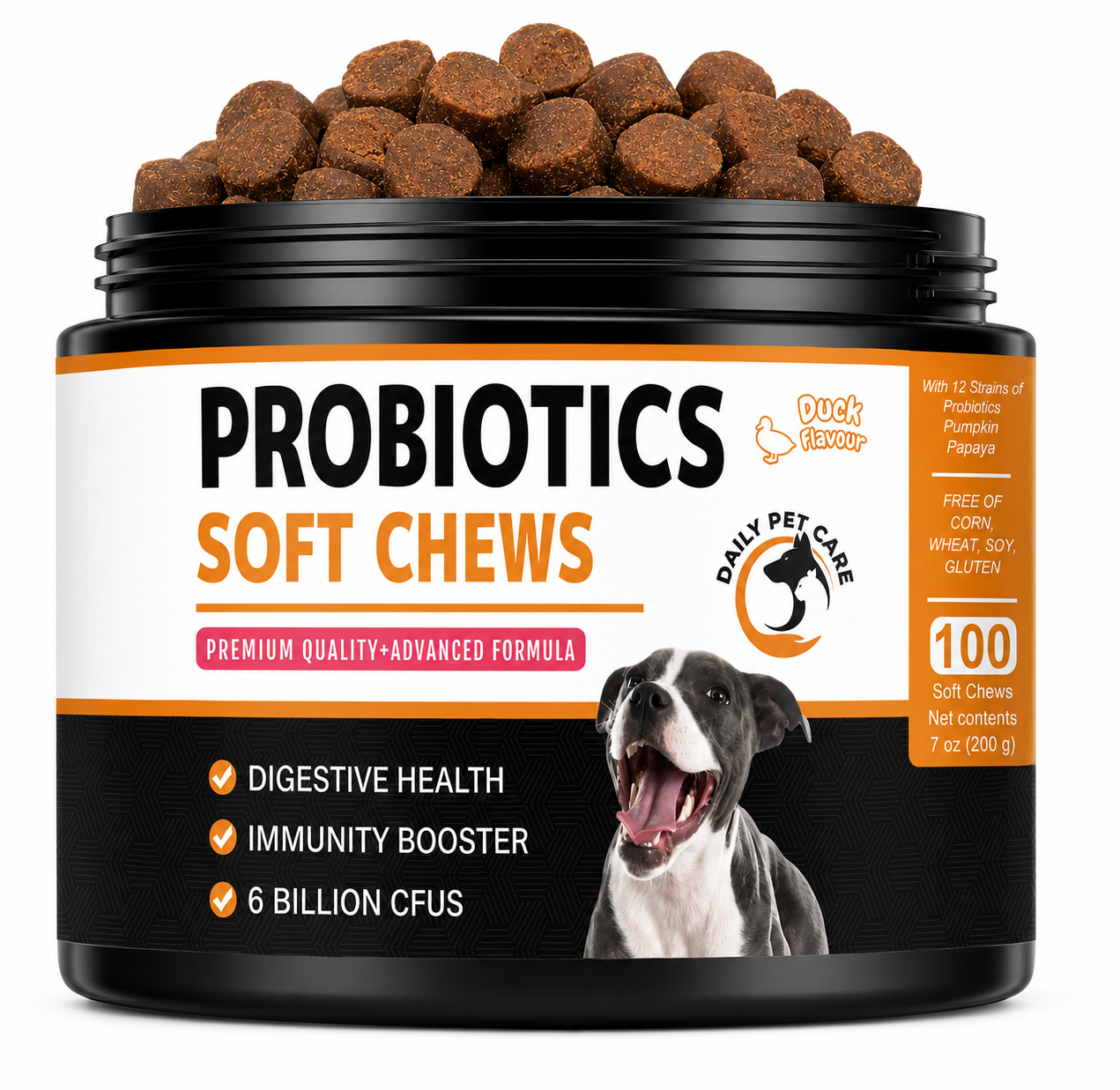 Probiotics for Dogs UK – Digestive Support & Gut Health Soft Chews | 6 Billion CFU