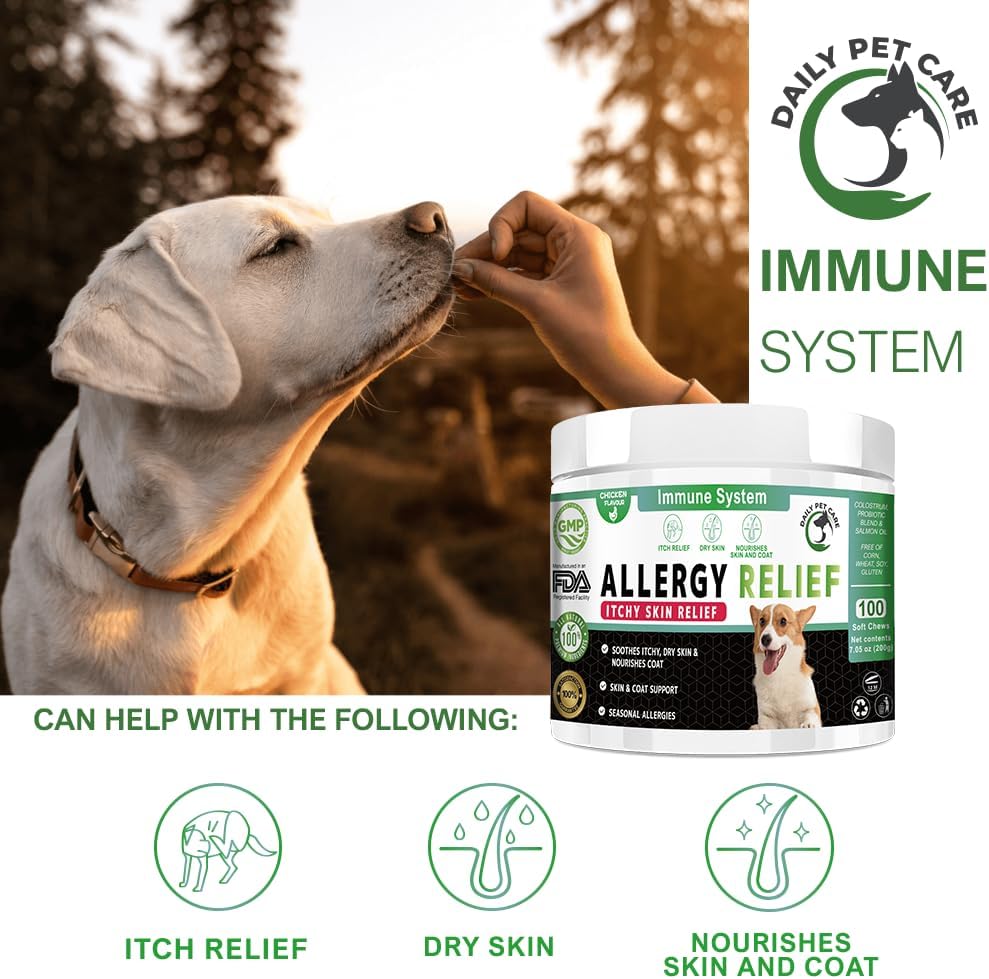 Allergy & Skin Support Chews for Dogs – Chicken Flavor