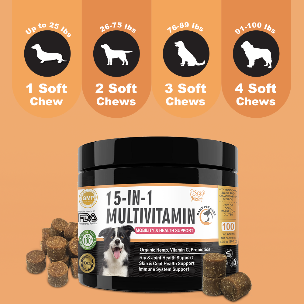 15-in-1 Multivitamin Chews for Dogs