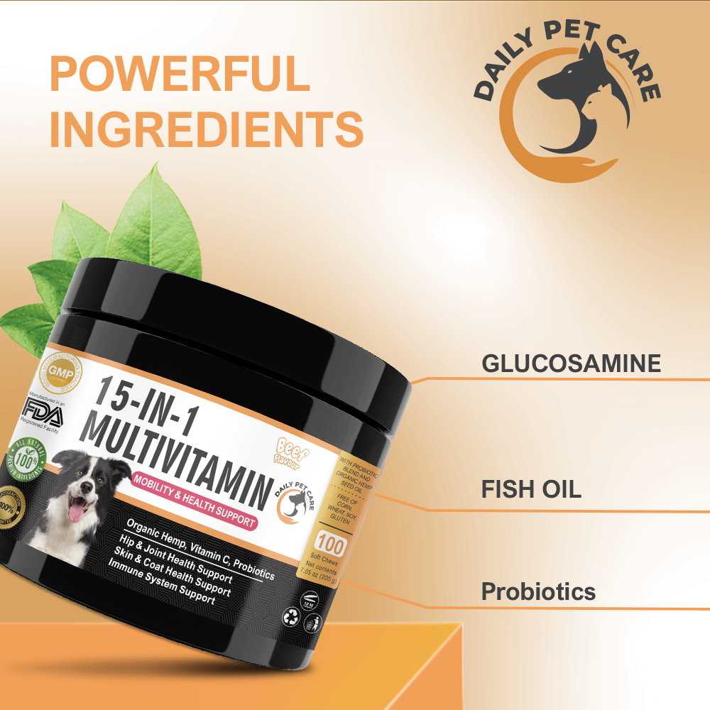 15-in-1 Multivitamin Chews for Dogs