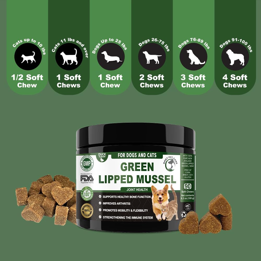 Green Lipped Mussel Chews for Dogs & Cats