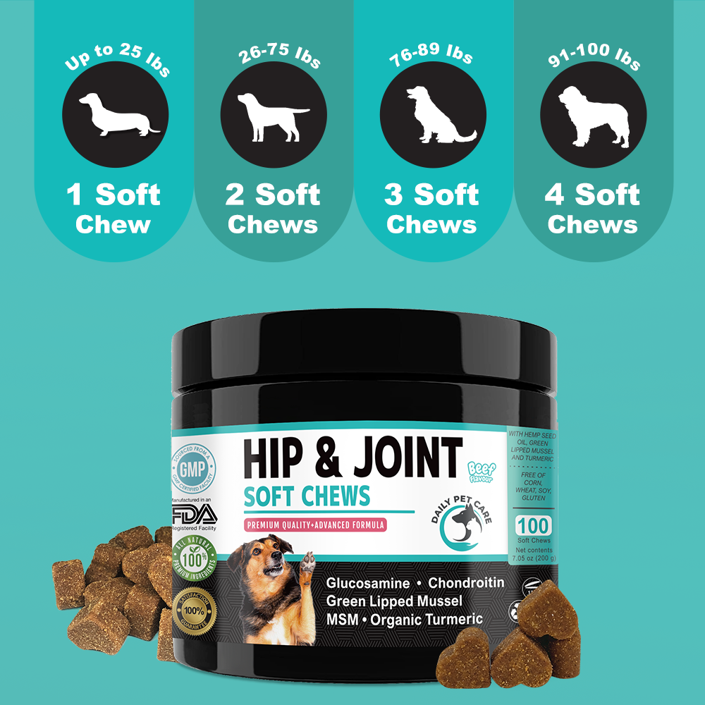 Hip and Joint Soft Chews Supplement for Dogs