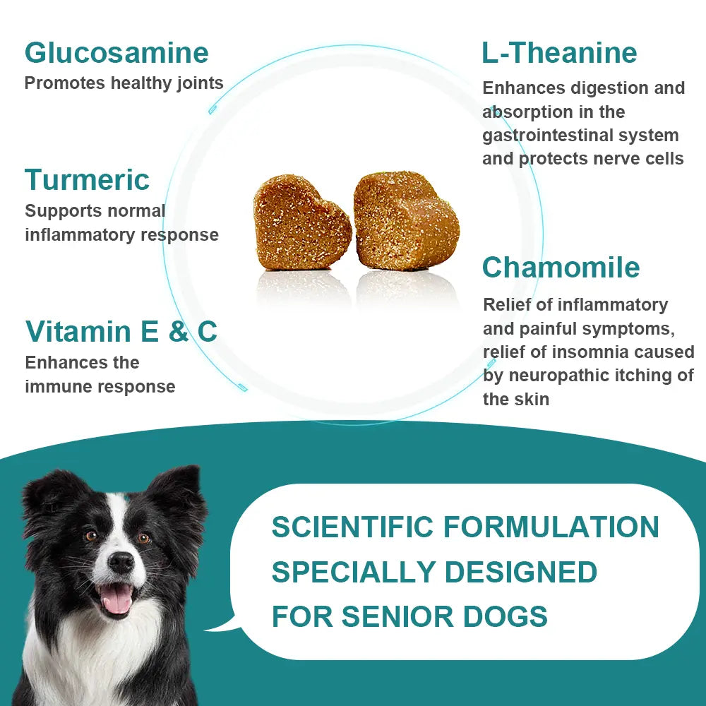 Glucosamine and Green Lipped Mussel Joint Supplement for Senior Dogs