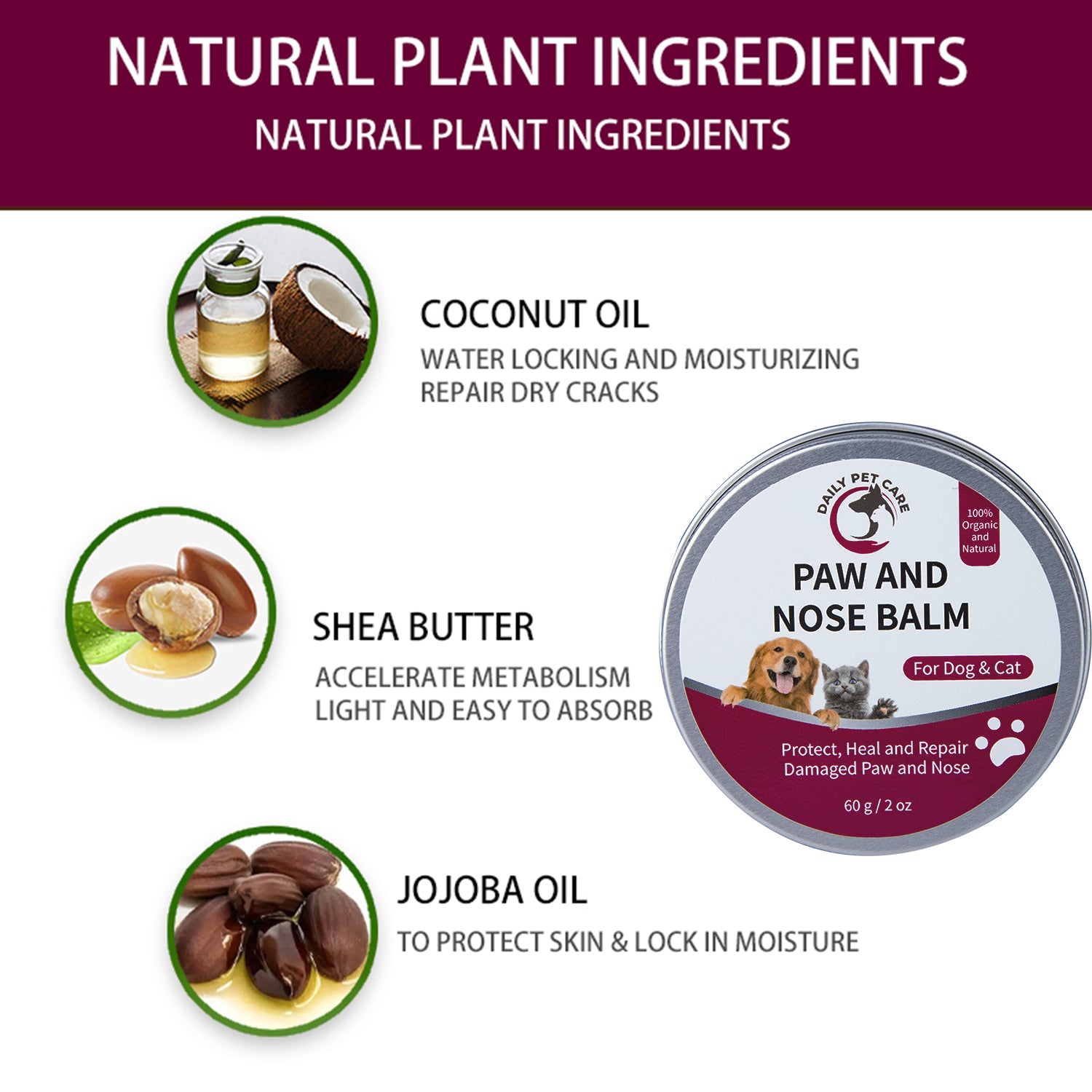 Paw & Nose Balm for Dogs & Cats – Natural Daily Care