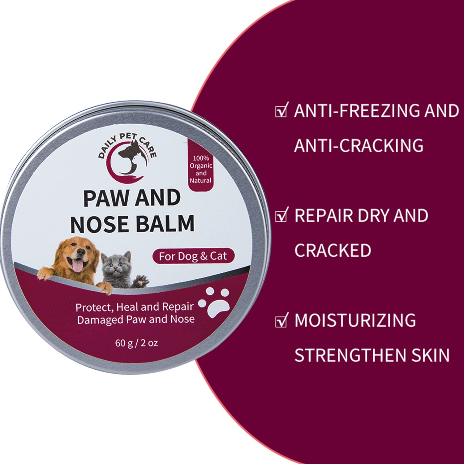 Paw & Nose Balm for Dogs & Cats – Natural Daily Care