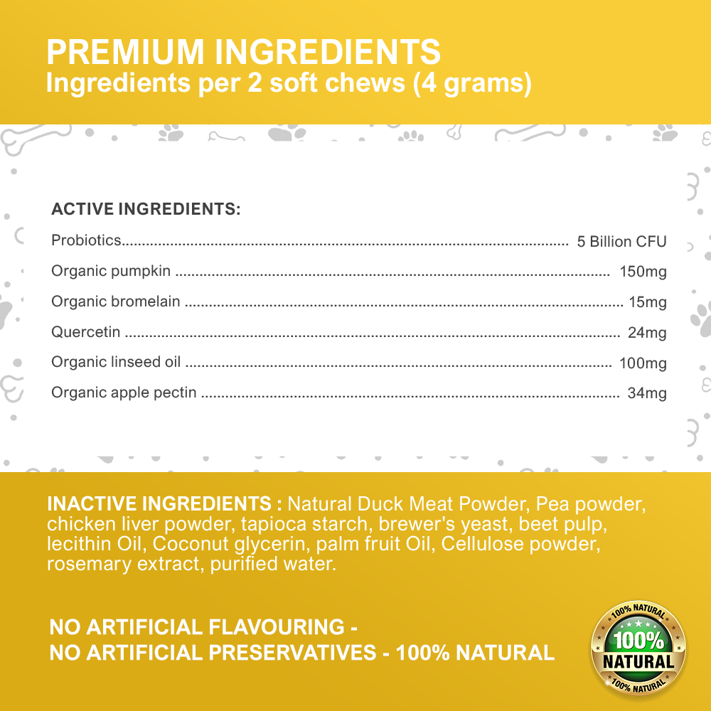 Pre & Probiotic Soft Chews for Dogs – Daily Wellness Blend