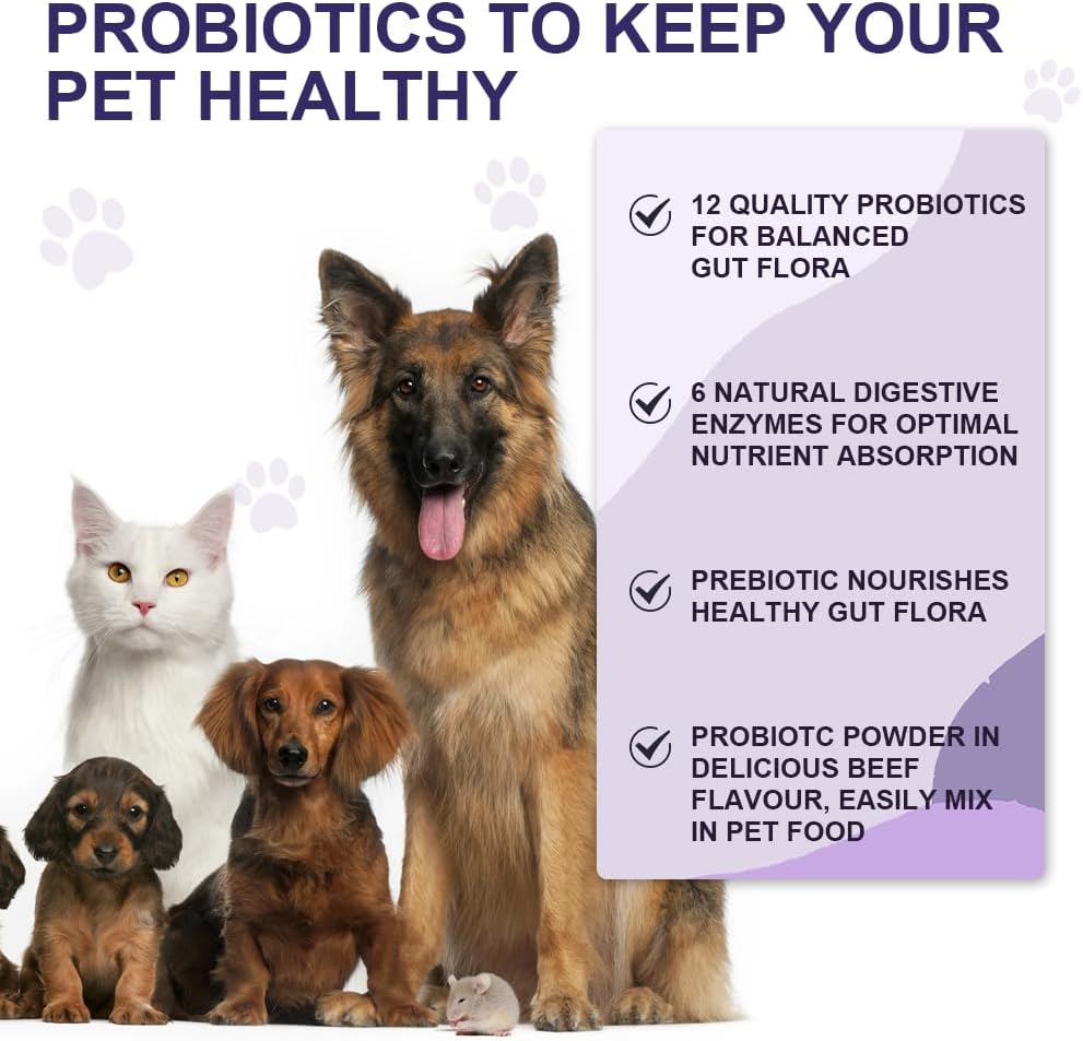 Prebiotic & Fiber Blend for Dogs & Cats - Daily Care Soft Powder