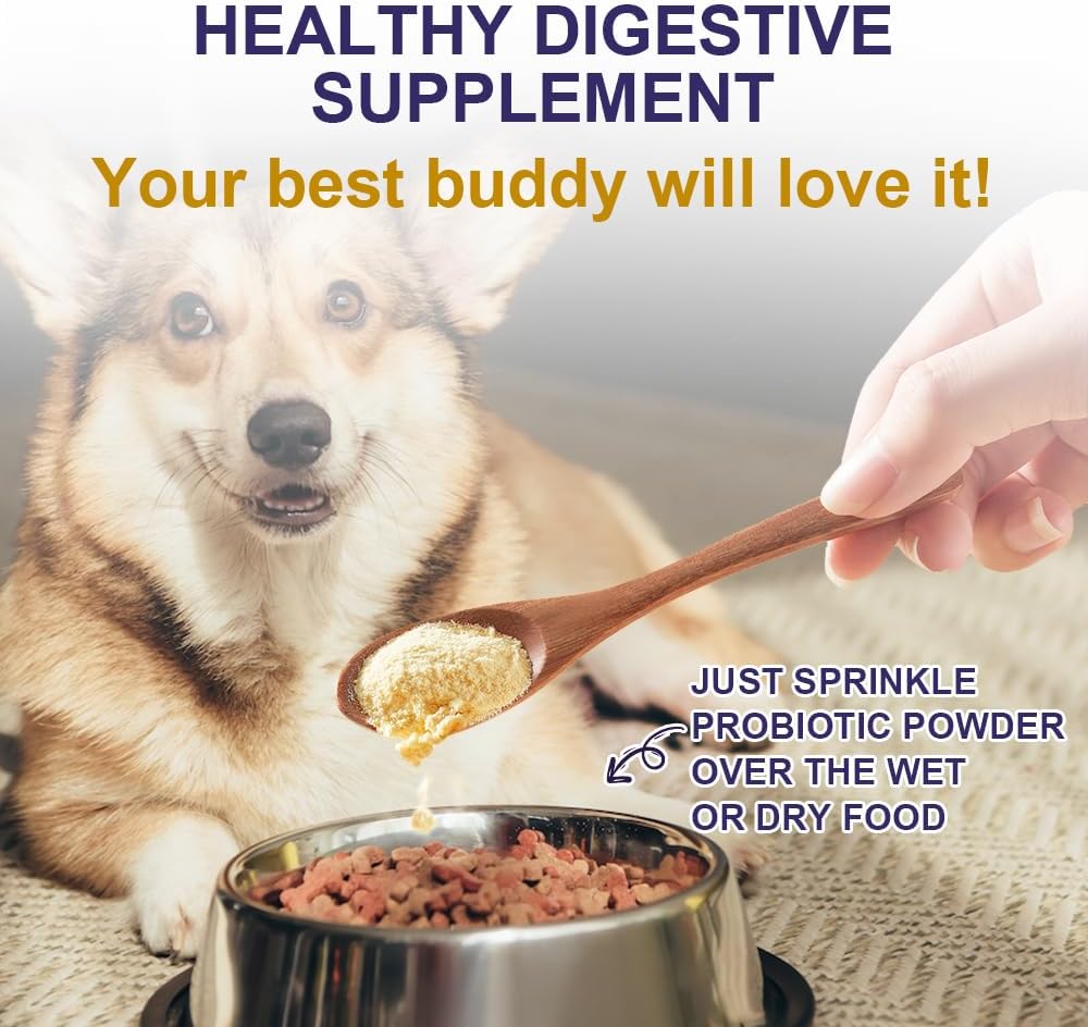 Prebiotic & Fiber Blend for Dogs & Cats - Daily Care Soft Powder