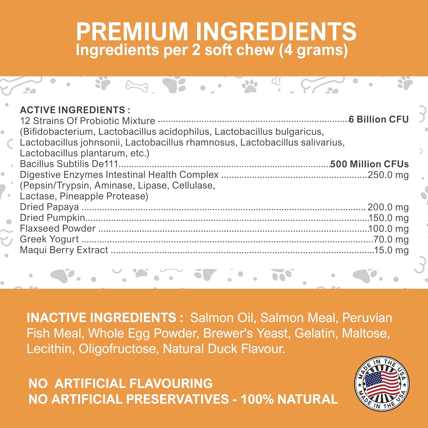 Probiotics Chews for Dogs – Duck Flavour
