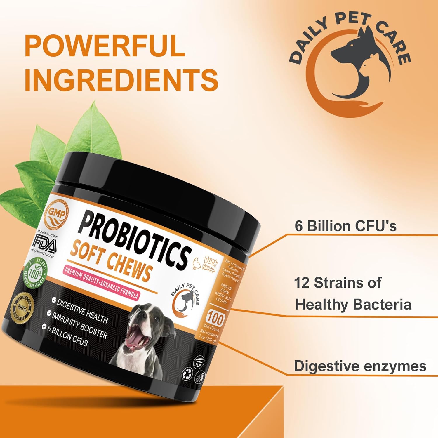 Probiotics Chews for Dogs – Duck Flavour