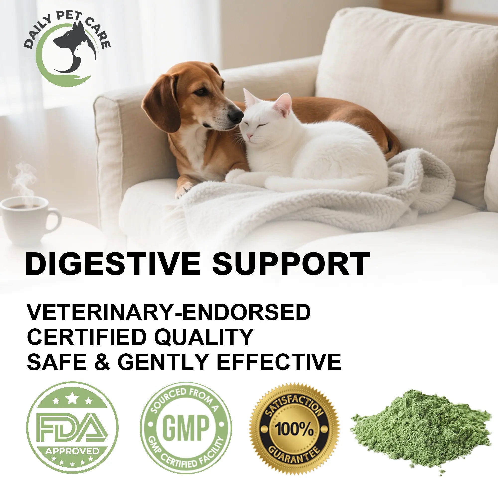 Pet probiotic powder for digestion gut balance and stool consistency UK