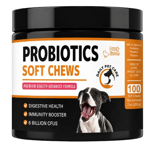 Probiotics for Dogs UK – Digestive Support & Gut Health Soft Chews | 6 Billion CFU