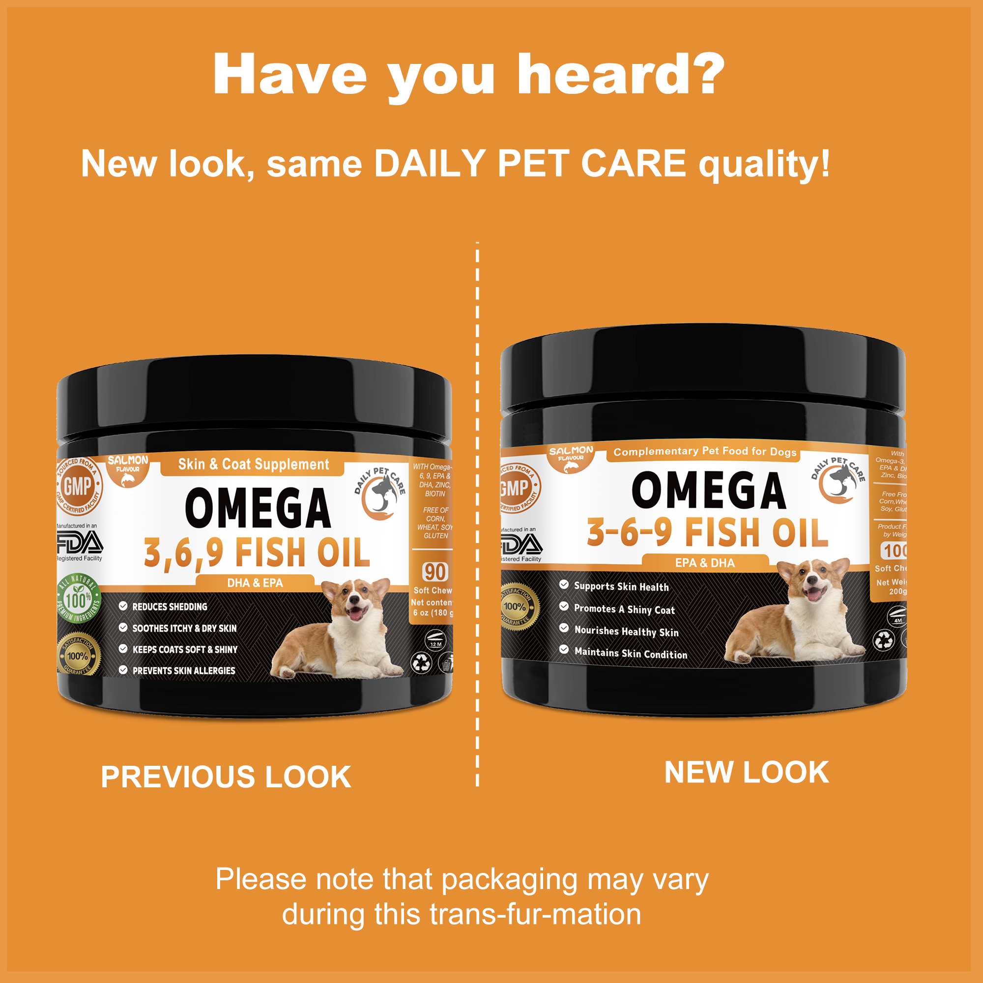 Omega 3 for Dogs UK – Salmon Oil Chews with EPA & DHA | Skin & Coat Supplement for Dogs | Fish Oil Dog Treats | Daily Pet Care