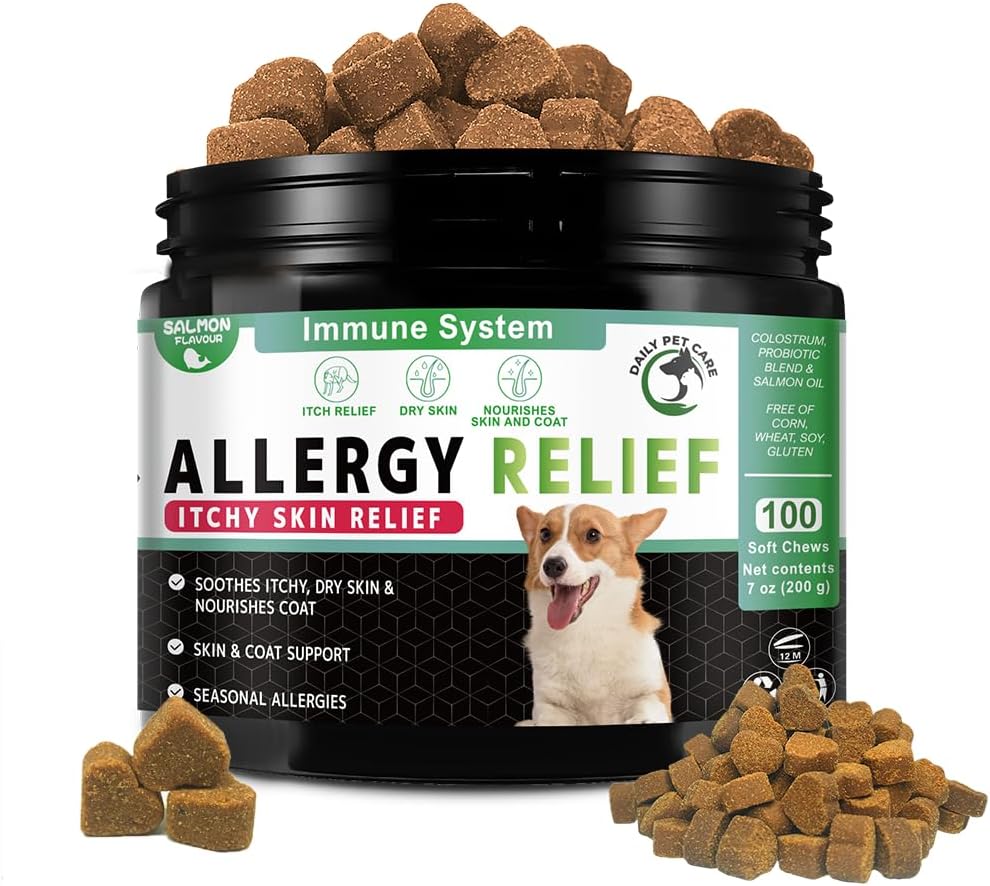 Allergy Support Chews for Dogs – Salmon Flavor