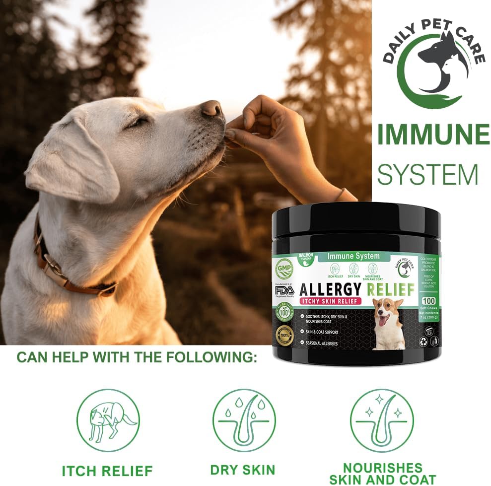 Allergy Support Chews for Dogs – Salmon Flavor