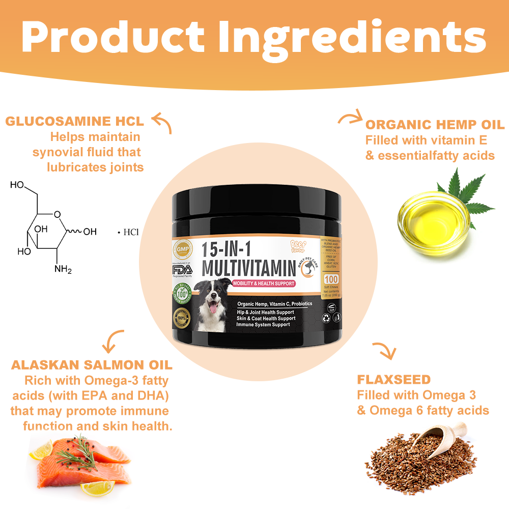 15-in-1 Multivitamin Chews for Dogs