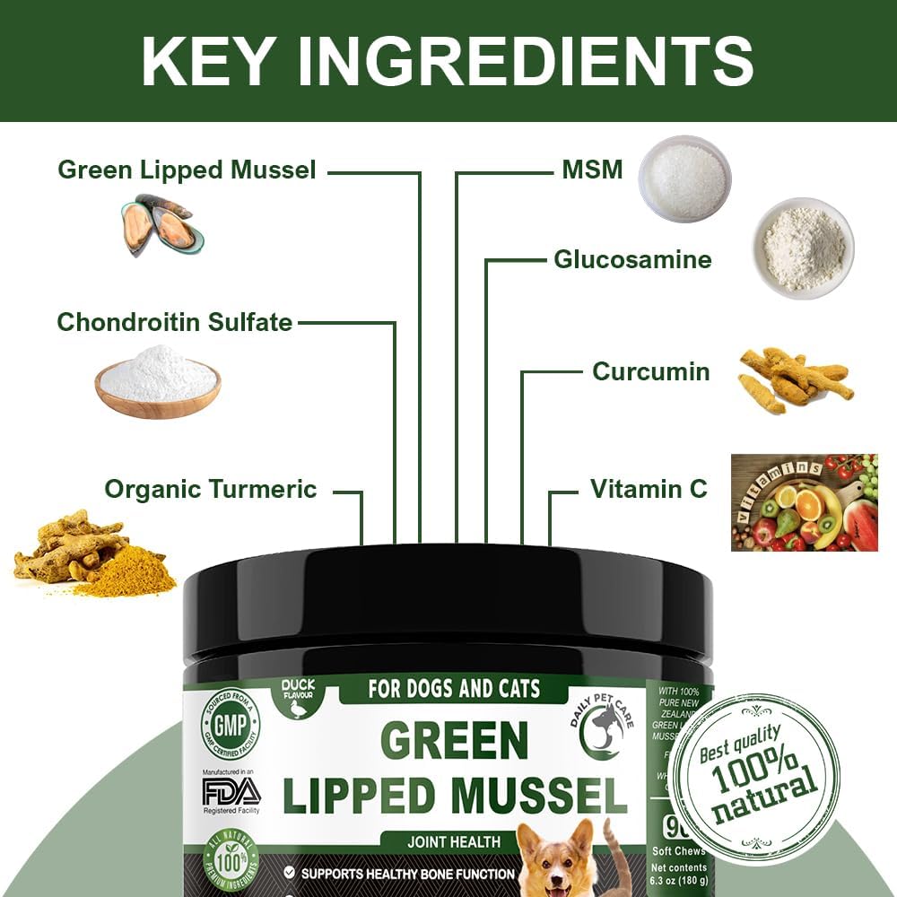Green Lipped Mussel Chews for Dogs & Cats