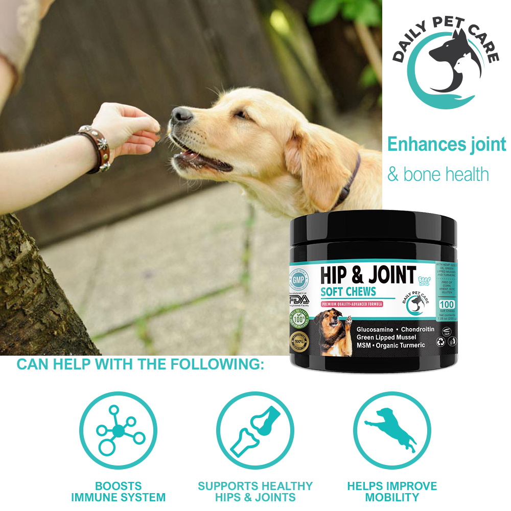 Hip and Joint Soft Chews Supplement for Dogs
