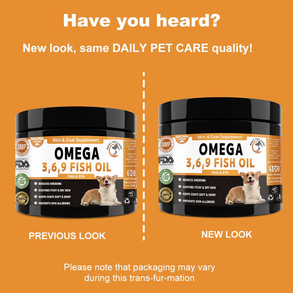Omega 3, 6 & 9 Fish Oil Soft Chews for Dogs