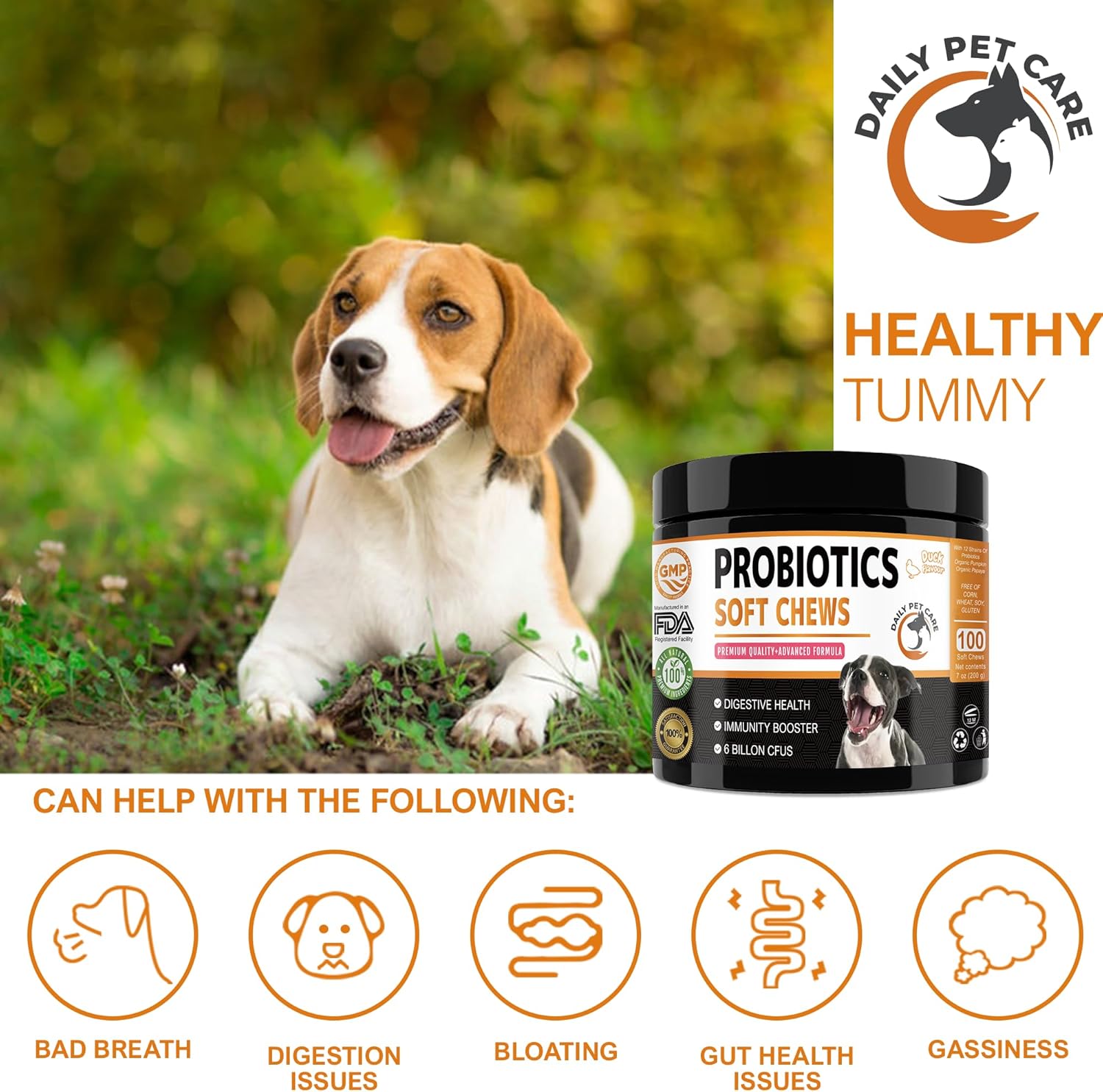 Probiotics Chews for Dogs – Duck Flavour