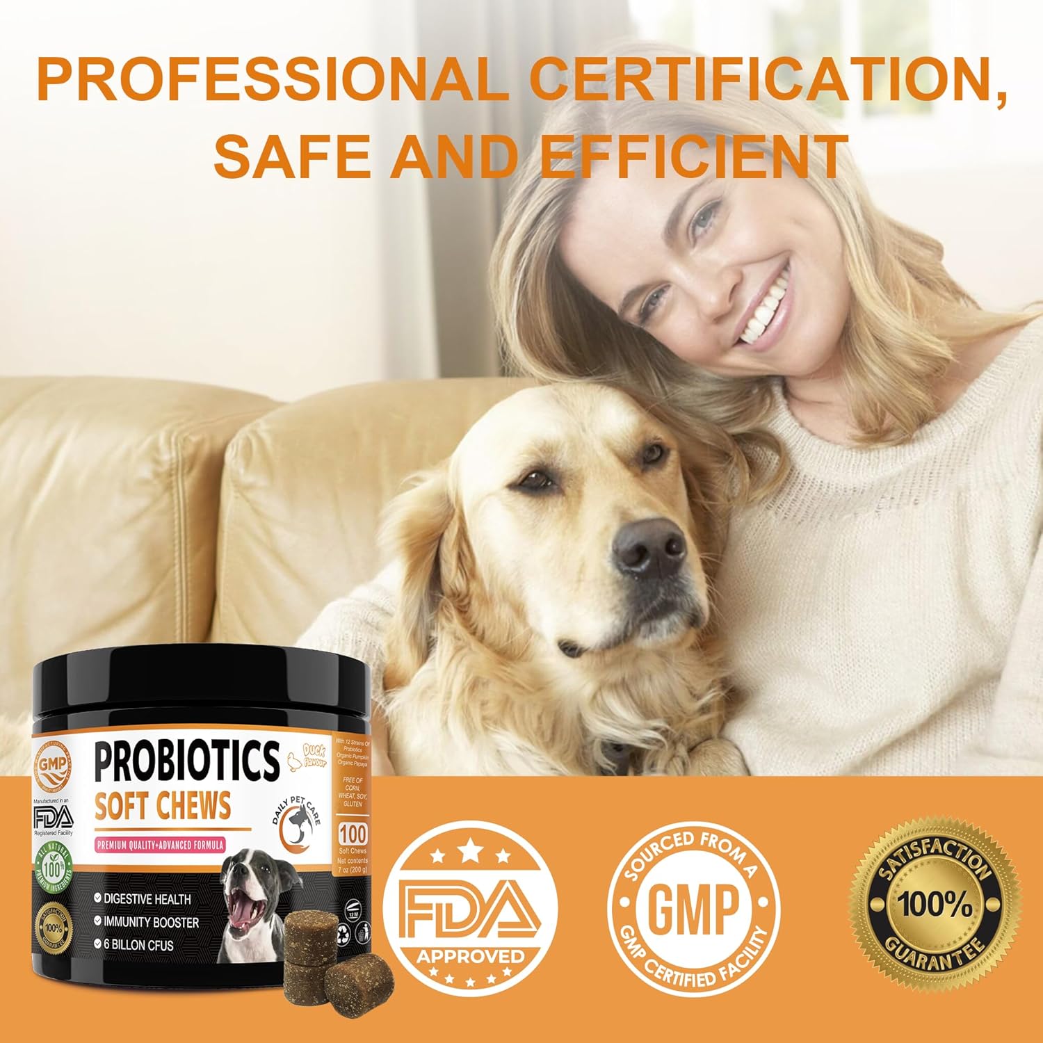 Probiotics Chews for Dogs – Duck Flavour